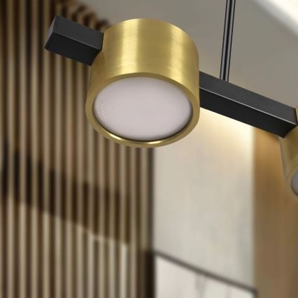 LED luster na sajli MIRELLA 4xGX53/6W/230V zlatna/crna