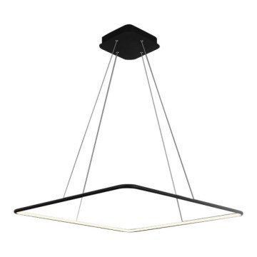 LED luster na sajli NIX LED/25W/230V, crne boje