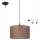 LED luster na sajli NOEL 1xE27/60W/230V braon