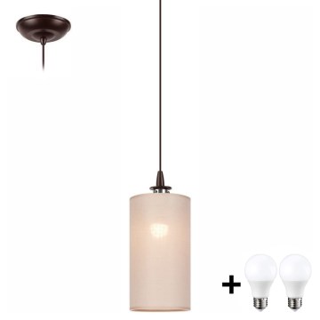LED luster na sajli NOEL MINI 1xE27/60W/230V bež