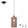 LED luster na sajli NOEL MINI 1xE27/60W/230V braon