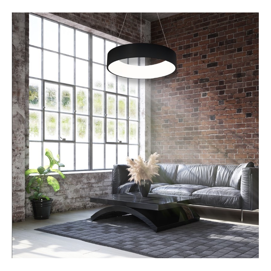 LED luster na sajli OHIO CRNI LED/24W/230V