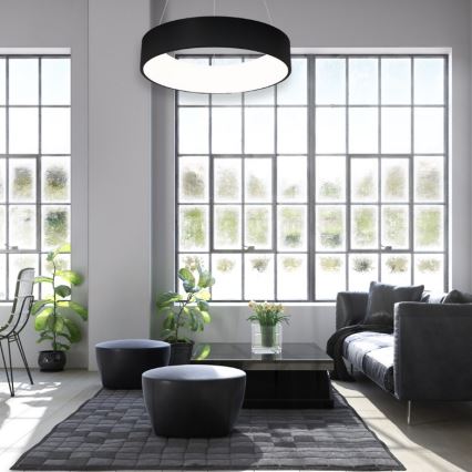 LED luster na sajli OHIO CRNI LED/24W/230V