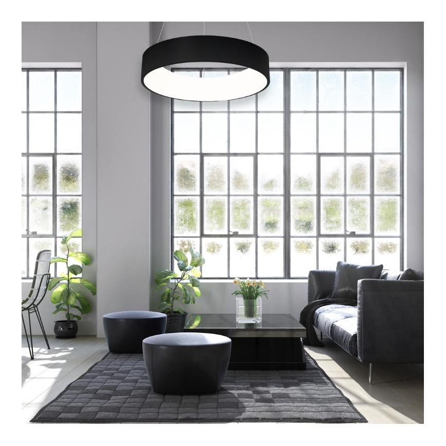 LED luster na sajli OHIO CRNI LED/24W/230V