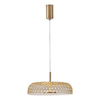 LED luster na sajli PERFORATO LED/10W/230V 3000K zlatni prečnik 35 cm