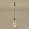 LED luster na sajli PERFORATO LED/6,3W/230V 3000K sjajni hrom prečnika 13 cm