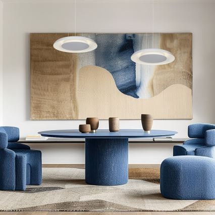 LED luster na sajli PIATTINO LED/30W/230V 2700/3200/4000K pr. 40 cm bela