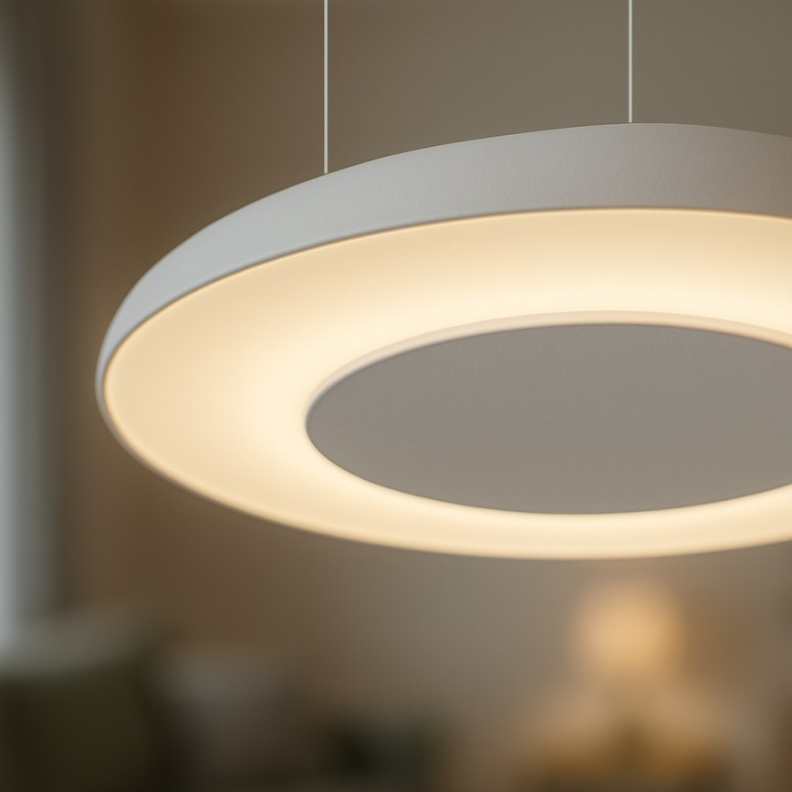 LED luster na sajli PIATTINO LED/30W/230V 2700/3200/4000K pr. 40 cm bela