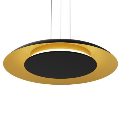 LED luster na sajli PIATTINO LED/30W/230V 2700/3200/4000K prečnik 40 cm crna/zlatna