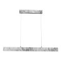 LED luster na sajli PIERCE LED/18W/230V beo/siv