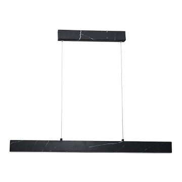 LED luster na sajli PIERCE LED/18W/230V crna