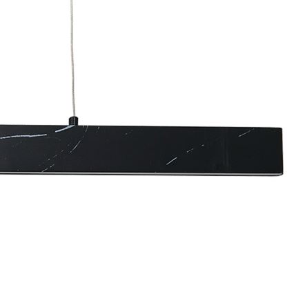 LED luster na sajli PIERCE LED/18W/230V crna