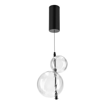 LED luster na sajli PLAYA LED/10W/230V crna