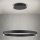 LED luster na sajli (prigušiva) KOLK LED/60W/230V 2700/3000/4000K pr. 60 cm crna