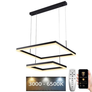 LED luster na sajli, prigušiva, LED/90W/230V 3000-6500K + daljinski upravljač