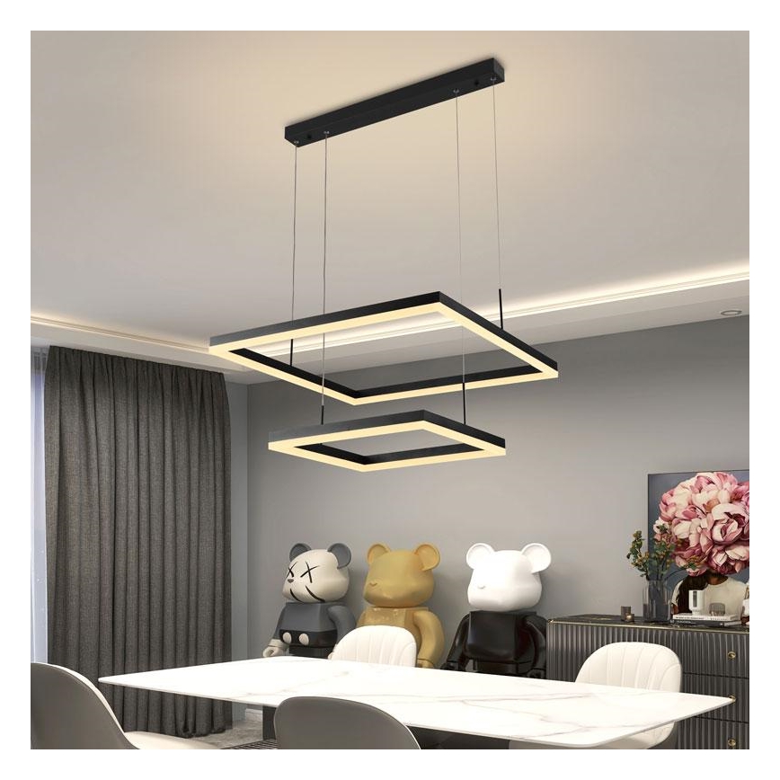 LED luster na sajli, prigušiva, LED/90W/230V 3000-6500K + daljinski upravljač