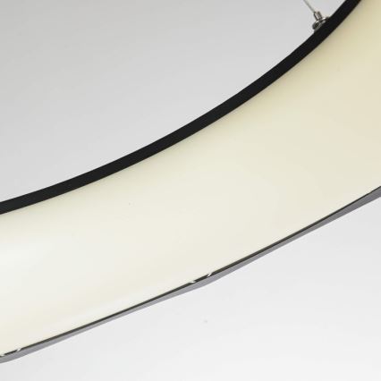 LED luster na sajli REUS LED/36W/230V 4000K prečnik 61 cm crna