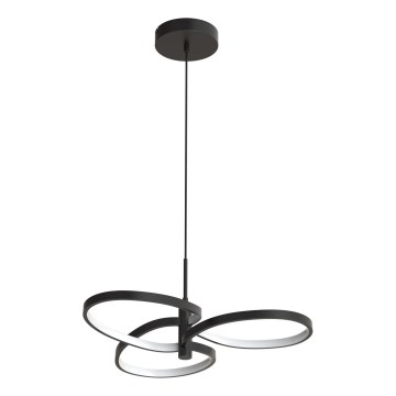 LED luster na sajli RIBBON LED/25W/230V 4000K crna