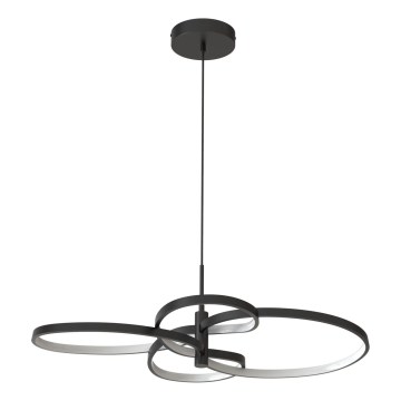 LED luster na sajli RIBBON LED/37W/230V 4000K crna
