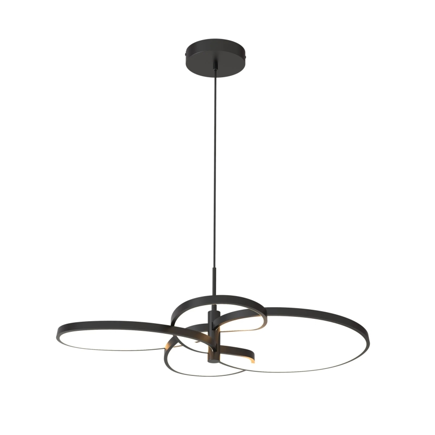 LED luster na sajli RIBBON LED/37W/230V 4000K crna