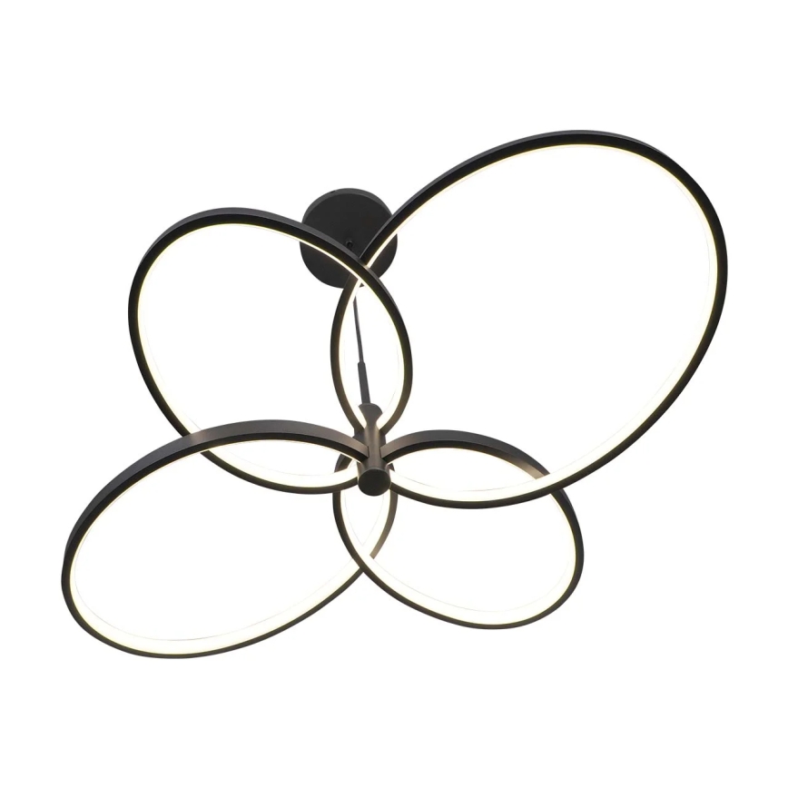 LED luster na sajli RIBBON LED/37W/230V 4000K crna