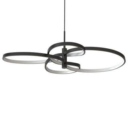 LED luster na sajli RIBBON LED/37W/230V 4000K crna