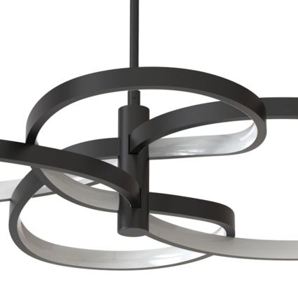 LED luster na sajli RIBBON LED/37W/230V 4000K crna