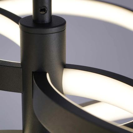 LED luster na sajli RIBBON LED/37W/230V 4000K crna