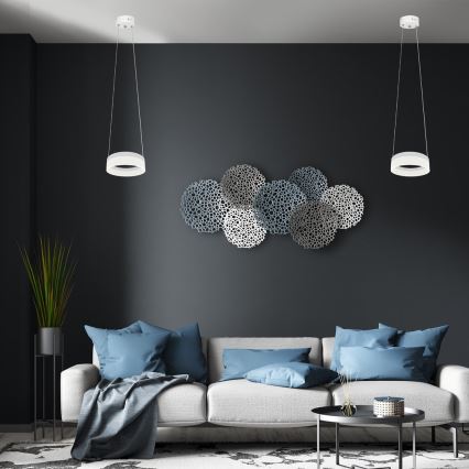 LED luster na sajli RING LED/12W/230V