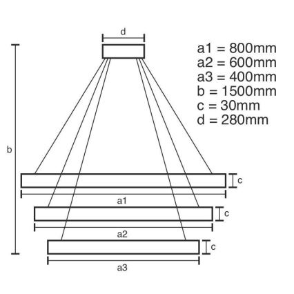 LED prigušiva kristalni luster na sajli LED/210W/230V 3000-6500K srebrna + daljinski upravljač