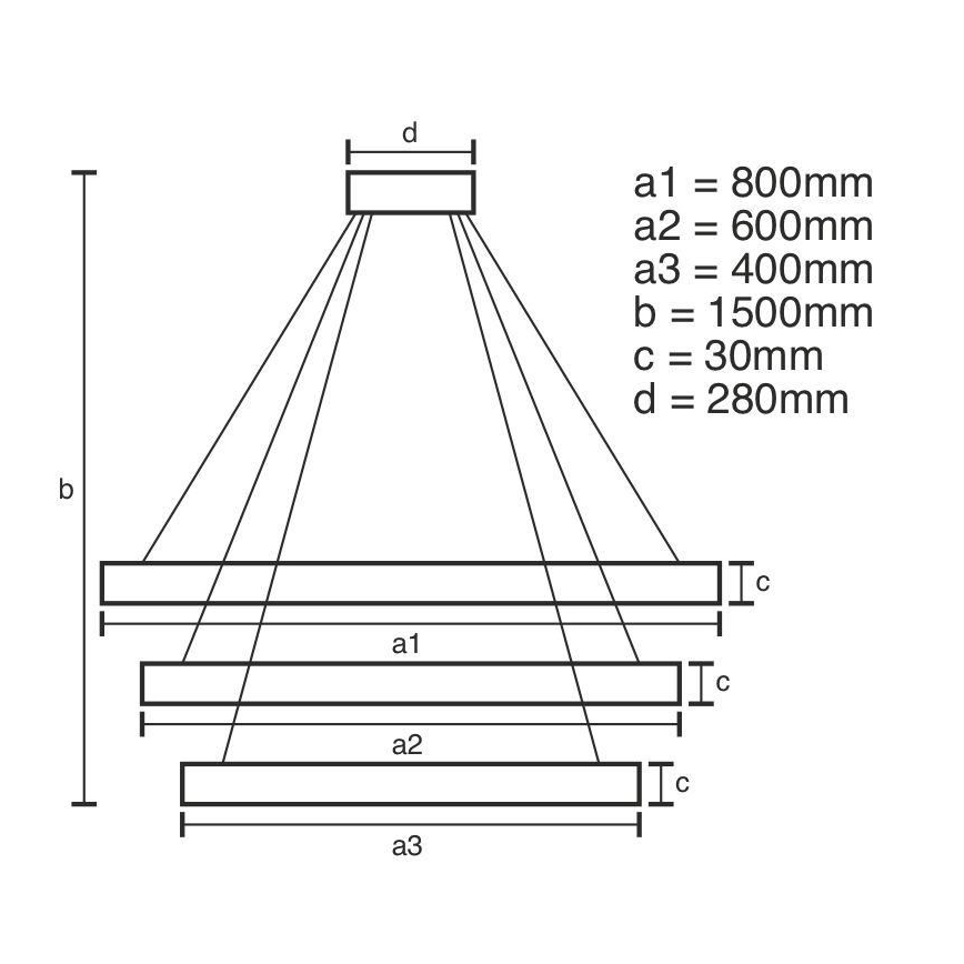 LED prigušiva kristalni luster na sajli LED/210W/230V 3000-6500K srebrna + daljinski upravljač