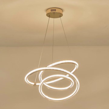 LED luster na sajli SATURN LED/38W/230V 3000K 50x50 cm