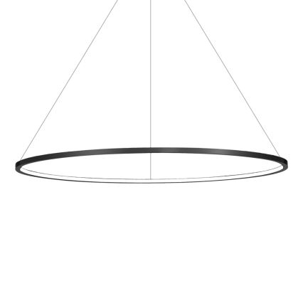 LED luster na sajli SATURNO LED/57W/230V prečnik 100 cm IP44 crna