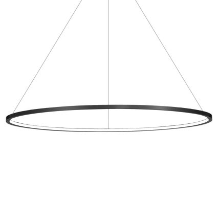 LED luster na sajli SATURNO LED/65W/230V prečnik 120 cm IP44 crna