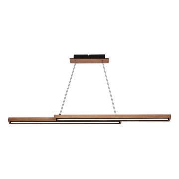 LED luster na sajli SENTO LED/19W/230V drvo