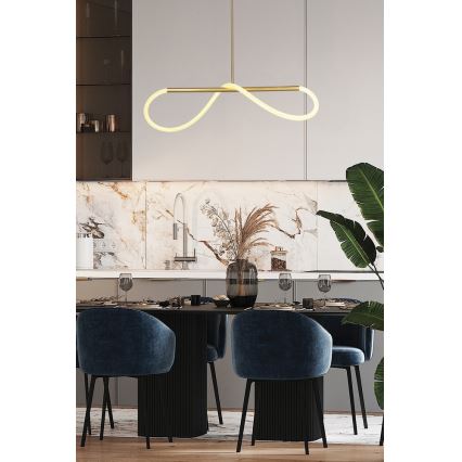 LED luster na sajli SUPREME LED/18W/230V 80 cm zlatna
