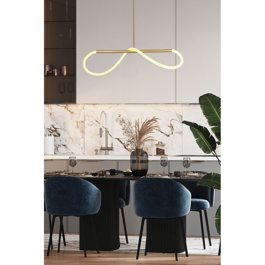 LED luster na sajli SUPREME LED/18W/230V 80 cm zlatna