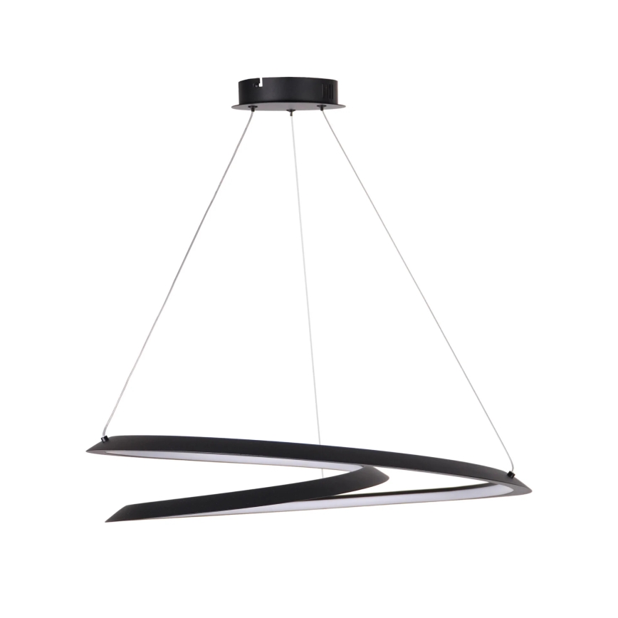 LED luster na sajli TANGO LED/44W/230V 4000K prečnik 60 cm crna