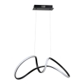 LED luster na sajli TESORO LED/48W/230V crna