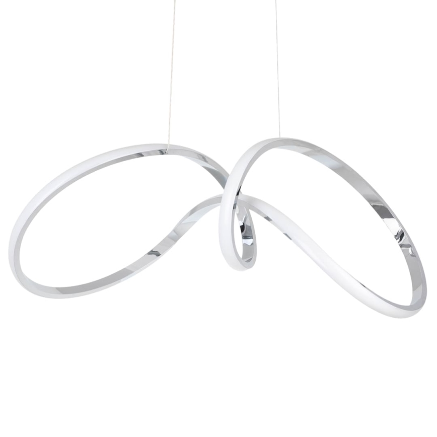 LED luster na sajli TESORO LED/48W/230V sjajni hrom