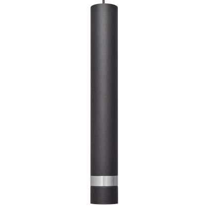 LED luster na sajli TUBA 1xGU10/4,8W/230V crna/sjajni hrom