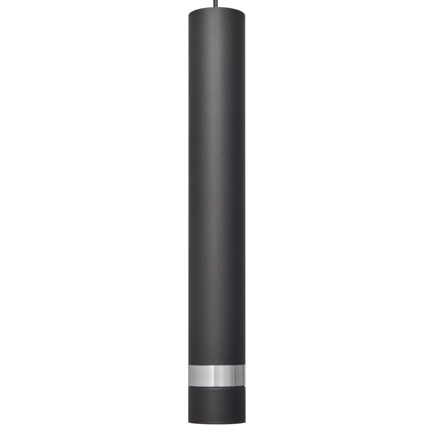 LED luster na sajli TUBA 1xGU10/4,8W/230V crna/sjajni hrom