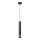 LED luster na sajli TUBA 1xGU10/4,8W/230V crna/sjajni hrom