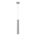 LED luster na sajli TUBA 1xGU10/4,8W/230V siva/mat hrom