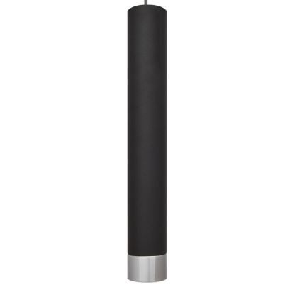 LED luster na sajli TUBA 3xGU10/4,8W/230V crna/sjajni hrom