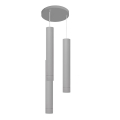 LED luster na sajli TUBA 3xGU10/4,8W/230V siva