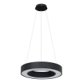LED luster na sajli UNION LED/40W/230V 3000/4000/6500K prečnik 40 cm crna