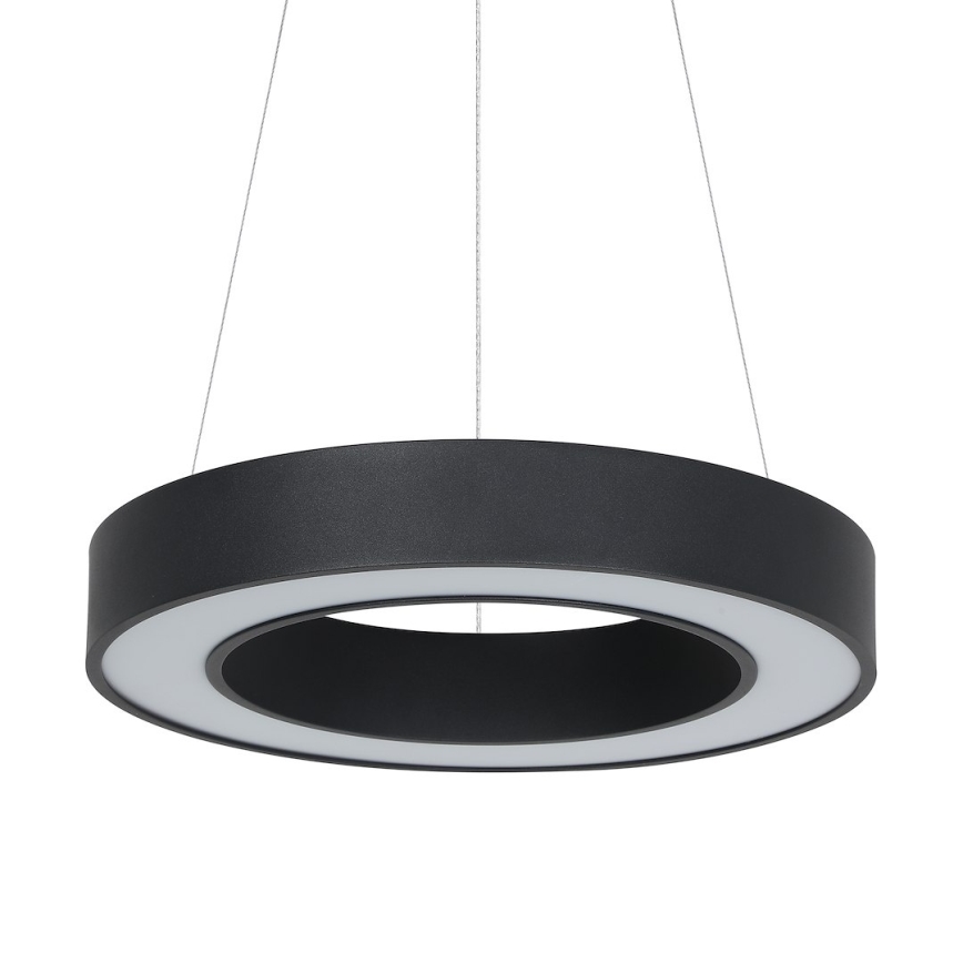 LED luster na sajli UNION LED/40W/230V 3000/4000/6500K prečnik 40 cm crna