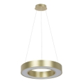 LED luster na sajli UNION LED/40W/230V 3000/4000/6500K prečnika 40 cm zlatna
