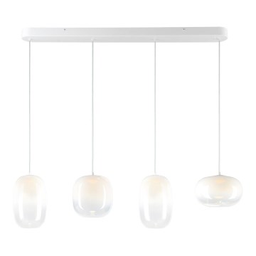 LED luster na sajli VASO LED/15W/230V beli